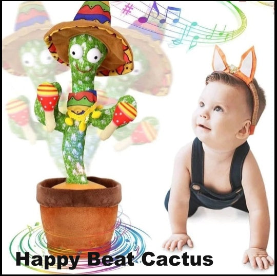 Happy Beat Cactus-Cacto Falante, Dançante e Interativo.