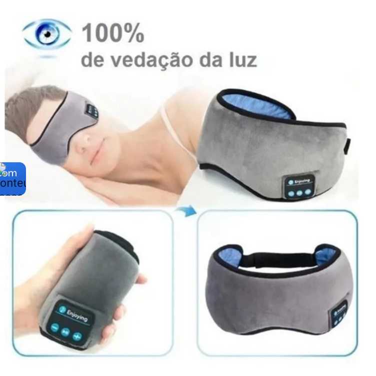 SleepBeats Pro –  Máscara de Dormir com Fone De Ouvido Bluetooth-Durma Tranquilo!