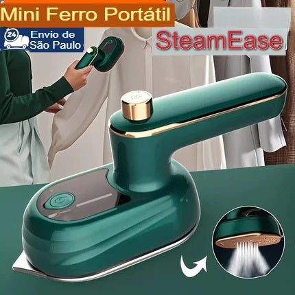 SteamEase – Mini Ferro Eletrico Portatil De Passar Roupa Vapor110v e 220v