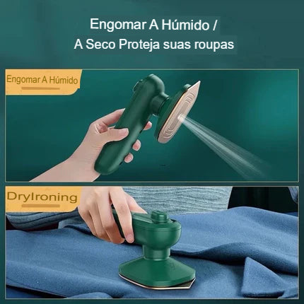 SteamEase – Mini Ferro Eletrico Portatil De Passar Roupa Vapor110v e 220v