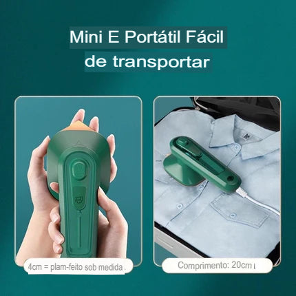 SteamEase – Mini Ferro Eletrico Portatil De Passar Roupa Vapor110v e 220v