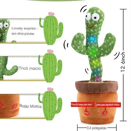 Happy Beat Cactus-Cacto Falante, Dançante e Interativo.