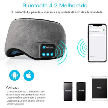 SleepBeats Pro –  Máscara de Dormir com Fone De Ouvido Bluetooth-Durma Tranquilo!
