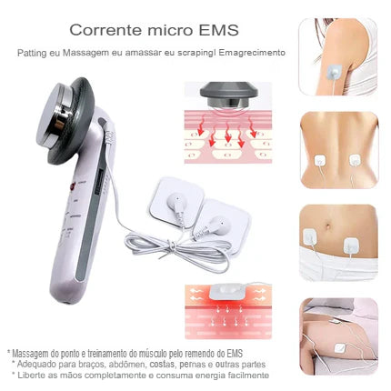 UltraTone Max-Massageador Corporal Elétrico Ultrassom 3em1.